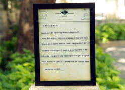 vintage telegram letter frame