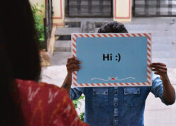 Surprise message cards at the doorstep