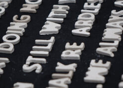 POP letters forming a huge message of wishes or proposal