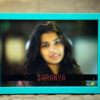 low pixels photo printed on thick sheet in green frame
