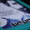 Turquoise frame with name and half picture designed birthday gift