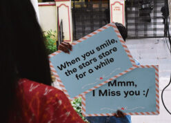 Special wishing cards surprise at the door