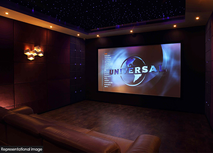 Projector at home to watch movies from your favorite movie picks.