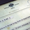 Happiclap branded telegram from old times styled gift letter.