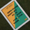 white frame printed with custom name full form on park grass