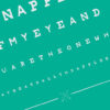 closeup view of text printed on sheet for Ophthalmology doctors