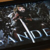 closeup of guy's name in game of thrones title style with body blurred