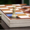 chess pawn placed on custom printed chess board