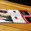 far buds greeting card gift placed on tan colour wooden plank