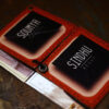greeting card with sliding option having printed two names of freinds