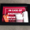Band aids, cotton and bandages first aid in a breakable box frame