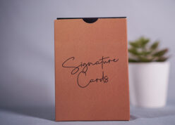 Alternative view of Signature cards